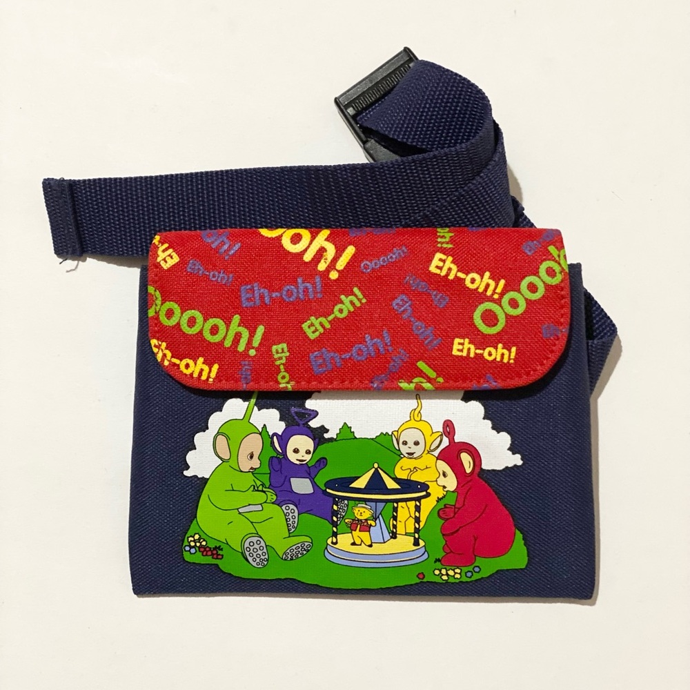 1999 Teletubbies Kids Fanny Pack Belt Bag Ragdoll Productions Vintage